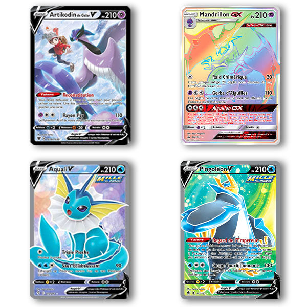 Lot 4 Cartes Françaises