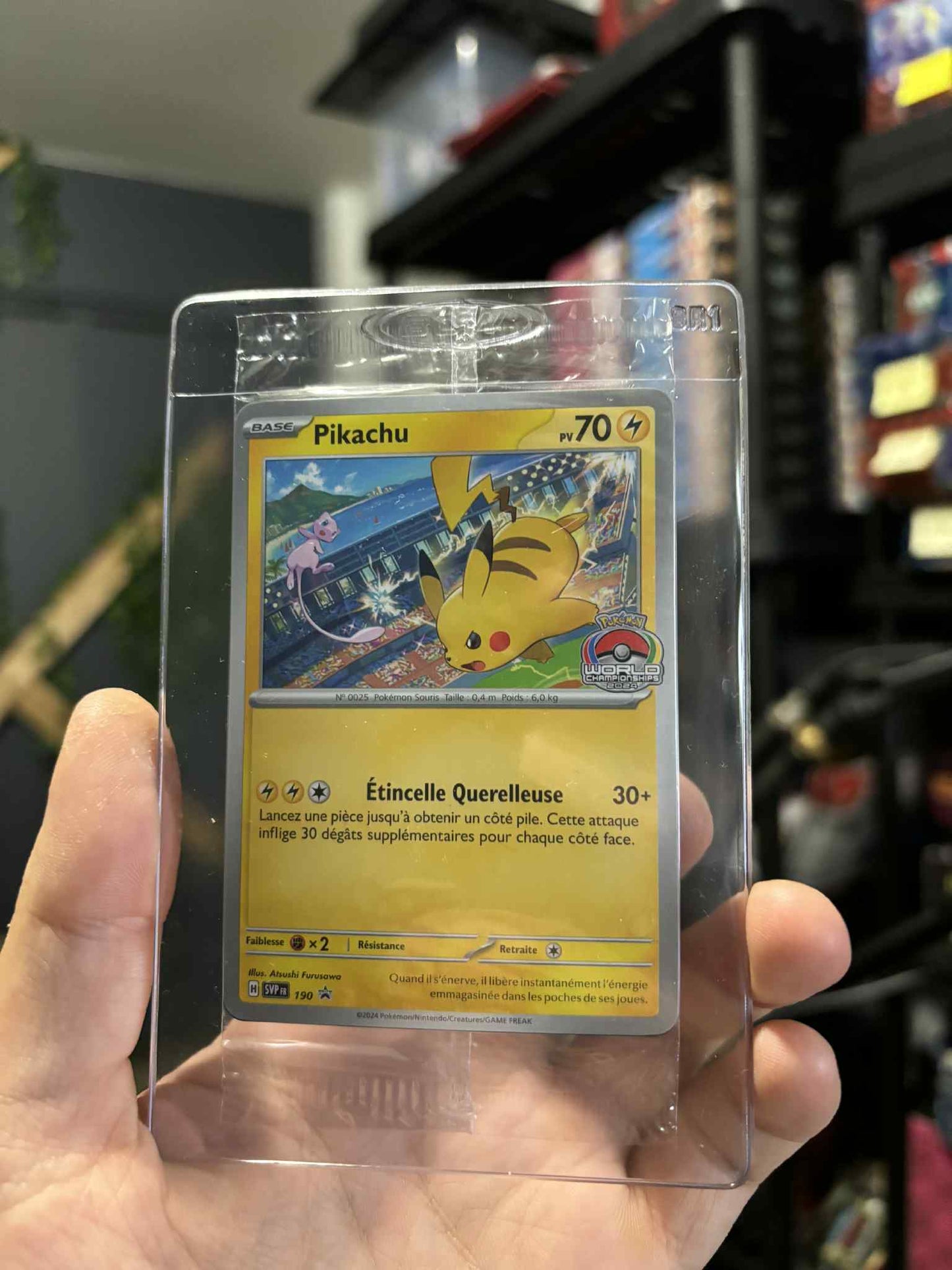 Pikachu Promo SVP 190 Français | World Championship 2024 [scellé]
