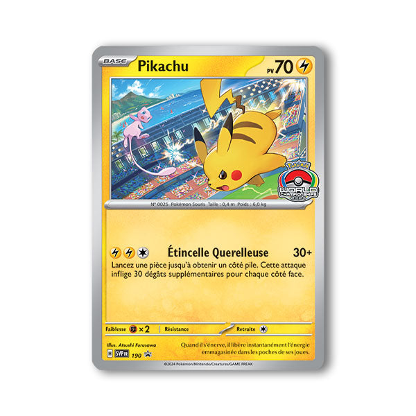 Pikachu Promo SVP 190 Français | World Championship 2024 [scellé]