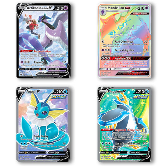 Lot 4 Cartes Françaises