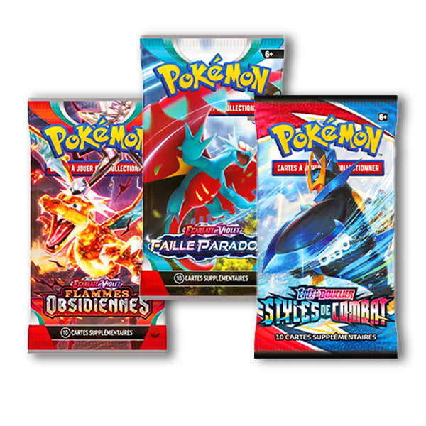 Lot 3 Boosters | Style, Faille, Flamme [Français] (Illu aléatoire)